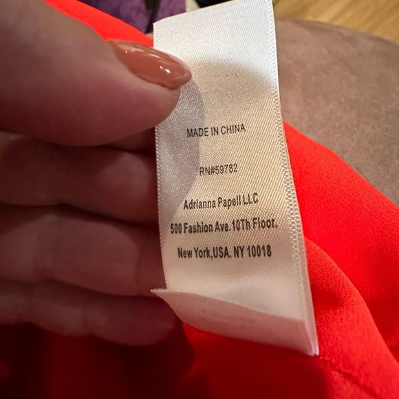 adrianna papell Plus’s Size 16 MIDI Red Summer Sleeveless Formal Party Dress - Picture 7 of 9